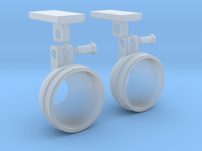 1.6 BELL STEP LIGHTS X2 in Clear Ultra Fine Detail Plastic