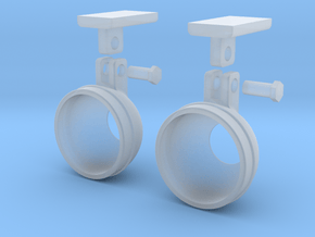 1.7 BELL STEP LIGHTS X2 in Clear Ultra Fine Detail Plastic