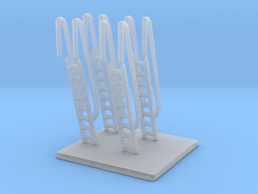 1/125 Scale Ship Vertical Ladders in Clear Ultra Fine Detail Plastic