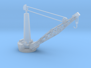 1/144 Scale Battleship Boat Crane in Clear Ultra Fine Detail Plastic