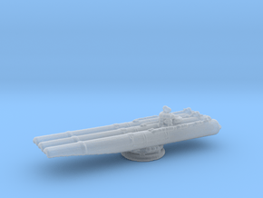 1/350 Scale USN Triple Torpedo Tubes WW2 in Clear Ultra Fine Detail Plastic