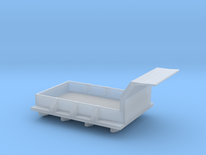 1/87 Scale M34 Dump Truck Bed in Clear Ultra Fine Detail Plastic