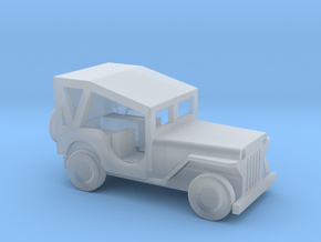 1/160 Scale MB Jeep Covered in Clear Ultra Fine Detail Plastic