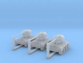 1/285 A46 Light Tank 3-Pack in Clear Ultra Fine Detail Plastic