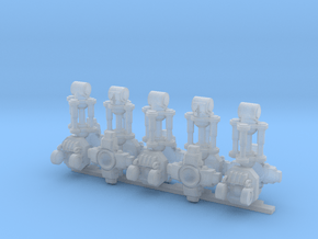 5 Hel Squad4 light legs in Clear Ultra Fine Detail Plastic