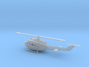 1/87 Scale UH-1D Model  in Clear Ultra Fine Detail Plastic