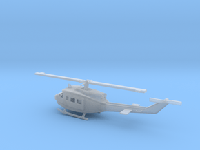1/87 Scale UH-1J Model  in Clear Ultra Fine Detail Plastic