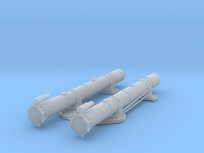1/35 Scale Mk 18 PT Boat Torpedo Tubes in Clear Ultra Fine Detail Plastic