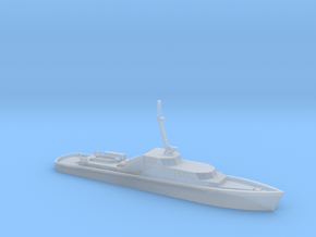 1/600 Scale German Police Boat in Clear Ultra Fine Detail Plastic