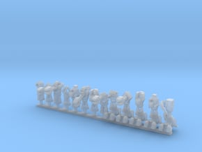 13 Prim Arm Variety Pack  in Clear Ultra Fine Detail Plastic