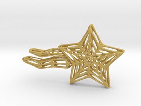 Shooting Star Voronoi in Tan Fine Detail Plastic