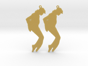 Michael Jackson Earrings Ver.3 in Tan Fine Detail Plastic
