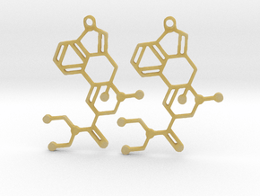 Molecule LSD Earrings in Tan Fine Detail Plastic