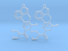 Molecule LSD Earrings in Clear Ultra Fine Detail Plastic