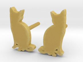 Cat Studs (Ver. 2) in Tan Fine Detail Plastic