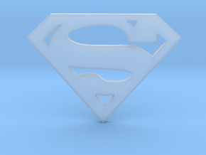 Superman Logo Cardholder (Customizable) in Clear Ultra Fine Detail Plastic