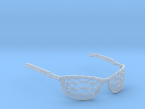 Wireframe Glasses in Clear Ultra Fine Detail Plastic