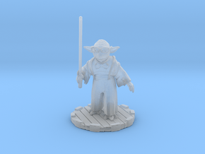 Hipster Yoda in Clear Ultra Fine Detail Plastic