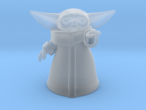 Baby Yoda (Ver.2) in Clear Ultra Fine Detail Plastic