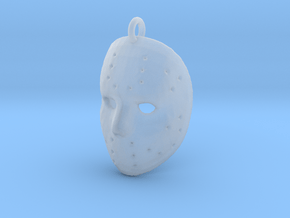Jason Mask Pendant Shapeways (Small) in Clear Ultra Fine Detail Plastic