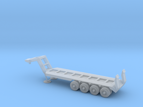 1/50 Scale M747 Semitrailer Low Bed in Clear Ultra Fine Detail Plastic