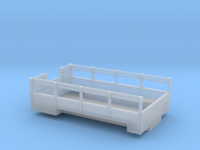 1/87 Scale M135 Truck Bed in Clear Ultra Fine Detail Plastic