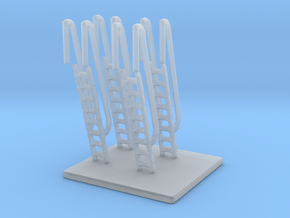 1/192 Scale Ship Vertical Ladders in Clear Ultra Fine Detail Plastic