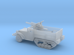 1/160 Scale T19 Halftrack 105mm in Clear Ultra Fine Detail Plastic