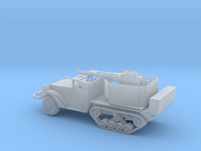 1/160 Scale M3 HalfTrack with 40mm AA Gun in Clear Ultra Fine Detail Plastic