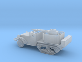 1/144 Scale M3 HalfTrack with 40mm AA Gun in Clear Ultra Fine Detail Plastic