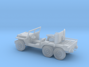1/87 Scale 6x6 Jeep MT T14 37mm Gun Carrier in Clear Ultra Fine Detail Plastic