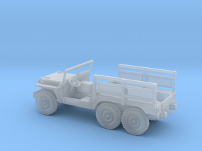 1/87 Scale 6x6 Jeep MT Troop in Clear Ultra Fine Detail Plastic