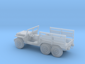1/100 Scale 6x6 Jeep MT Troop in Clear Ultra Fine Detail Plastic