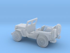 1/100 Scale MB Jeep in Clear Ultra Fine Detail Plastic