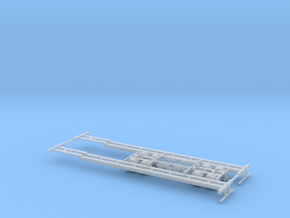 N 53' Container Chassis 2 Pack v1 in Clear Ultra Fine Detail Plastic