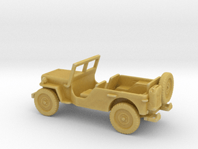1/72 Scale MB Jeep LWB Assembly in Tan Fine Detail Plastic