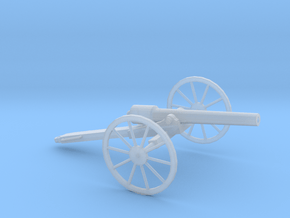 1/100 Scale American Civil War Cannon 10-Pounder in Clear Ultra Fine Detail Plastic