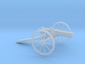 1/87 Scale American Civil War Cannon 24-pounder  in Clear Ultra Fine Detail Plastic