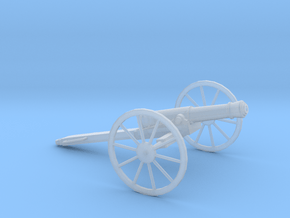 1/87 Scale American Civil War Cannon 1841 in Clear Ultra Fine Detail Plastic