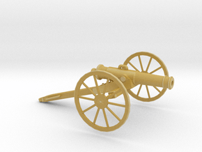 1/72 Scale American Civil War Cannon 24-pounder in Tan Fine Detail Plastic