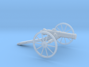 1/72 Scale American Civil War Cannon 24-pounder in Clear Ultra Fine Detail Plastic