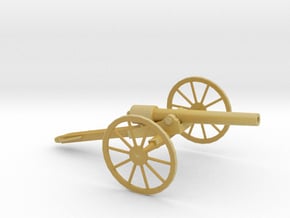 1/72 Scale American Civil War Cannon 10-Pounder in Tan Fine Detail Plastic