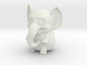 Elli the elephant in White Natural Versatile Plastic