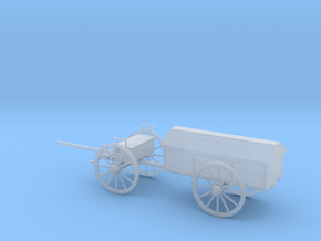 1/48 Scale Civil War Artillery Battery Wagon in Clear Ultra Fine Detail Plastic