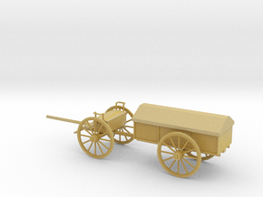 1/72 Scale Civil War Artillery Battery Wagon in Tan Fine Detail Plastic