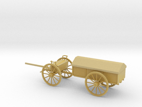 1/87 Scale Civil War Artillery Battery Wagon in Tan Fine Detail Plastic