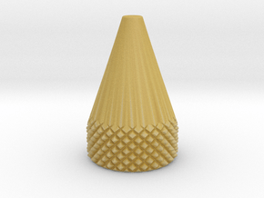 Cone .375 Inch O.D. in Tan Fine Detail Plastic