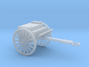 1/72 Scale Artillery Cart M1918 in Clear Ultra Fine Detail Plastic