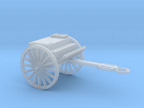 1/87 Scale Artillery Cart M1918 in Clear Ultra Fine Detail Plastic