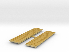 P1 Barge Causeway Section No Ramp 3x15 1to285 in Tan Fine Detail Plastic
